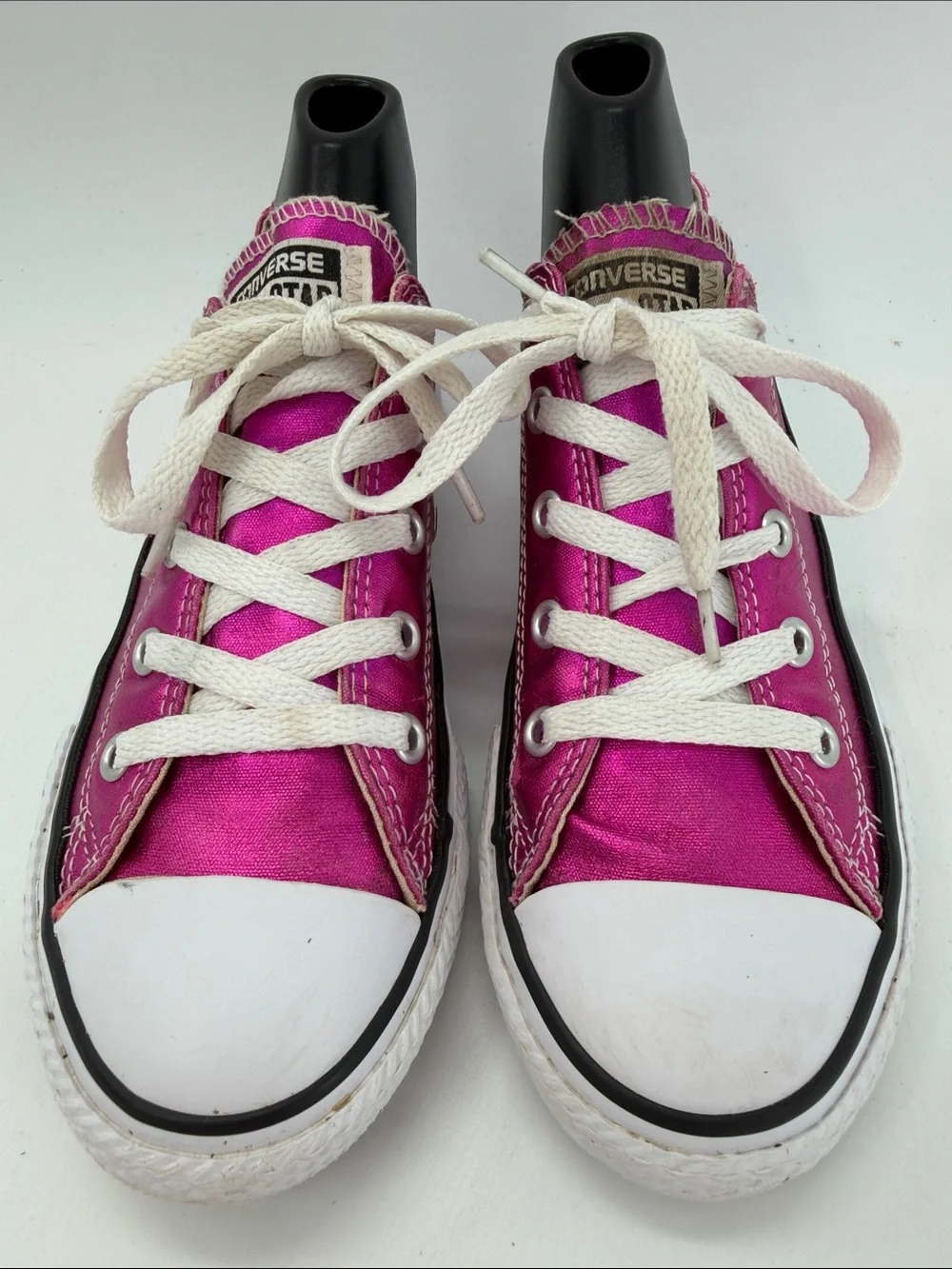 Converse Chuck Taylor All Star Low Top Sneaker Metallic Pink Magenta Youth Size2